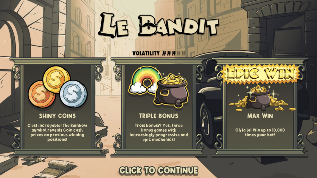le bandit opening page